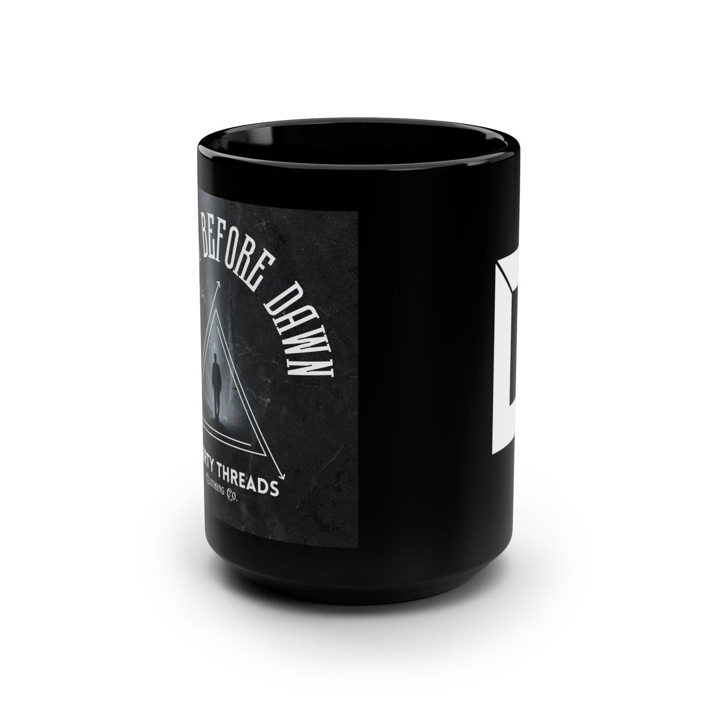 Darkest Before Dawn Black Coffee Mug, 15oz