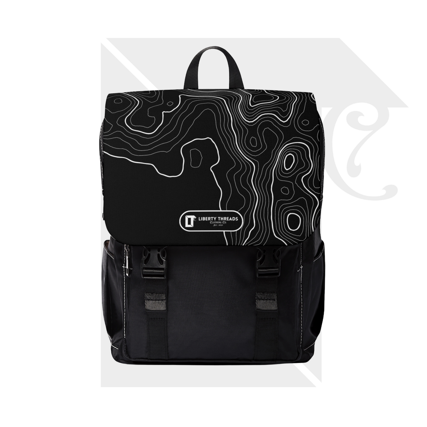 LTCC "Uncharted" Black Canvas Backpack