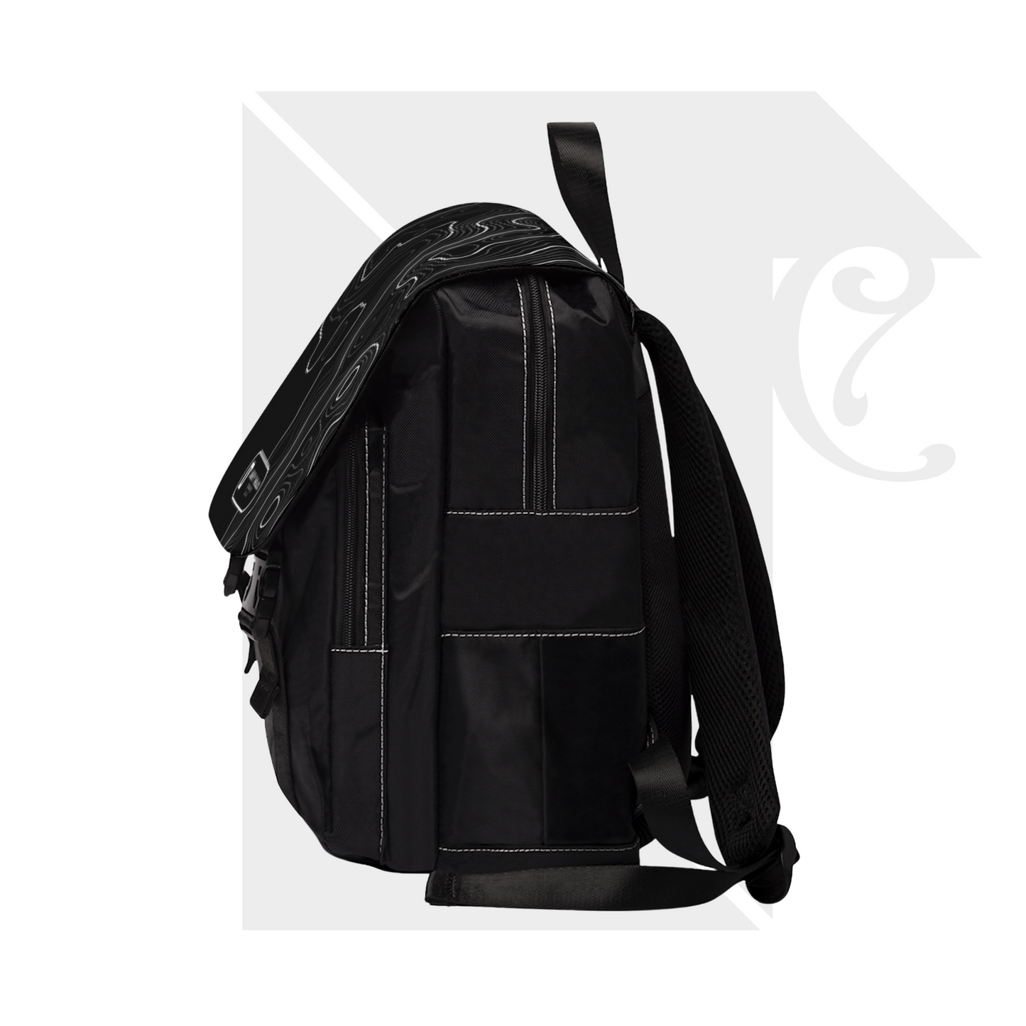 LTCC "Uncharted" Black Canvas Backpack