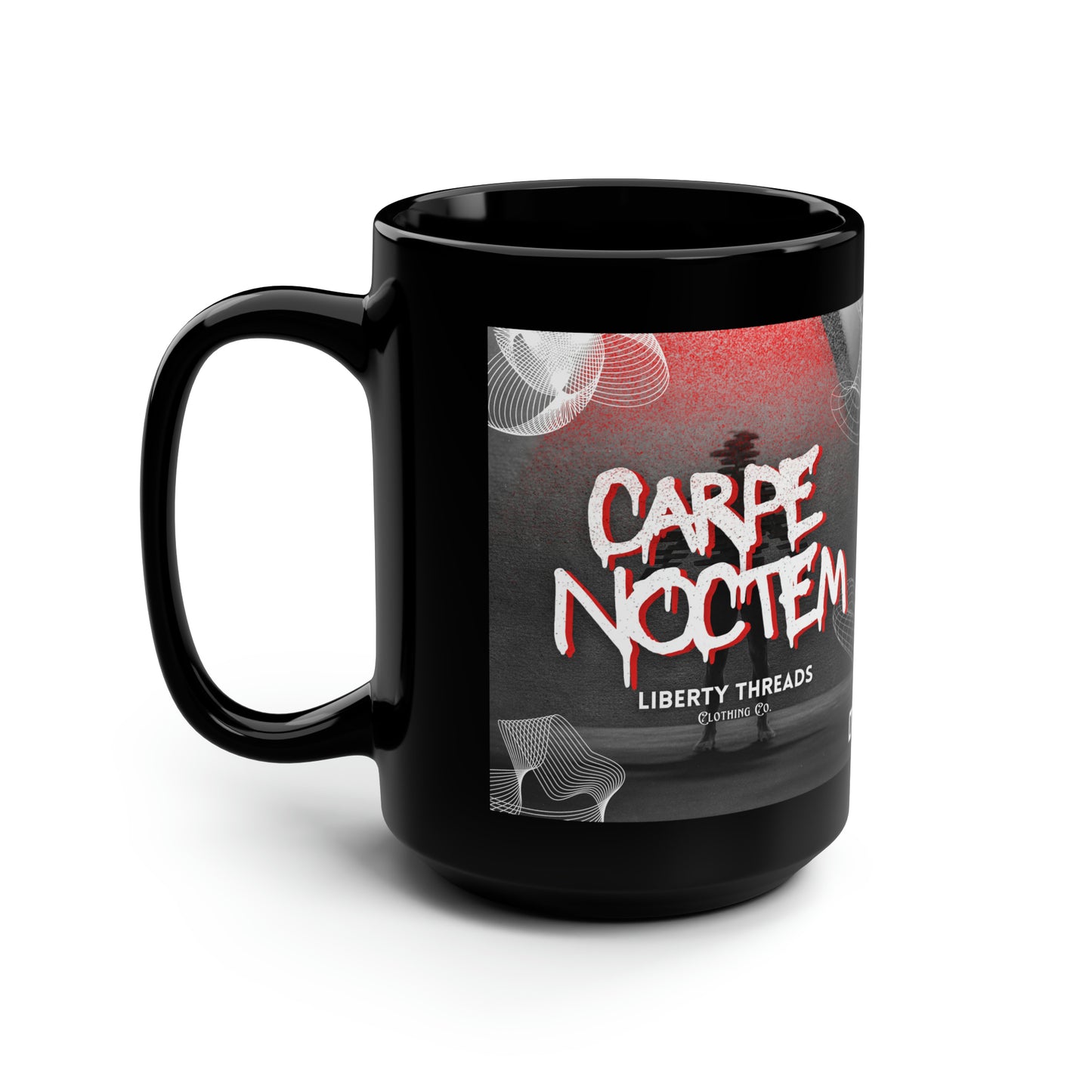 Carpe Noctum Black Coffee Mug, 15oz