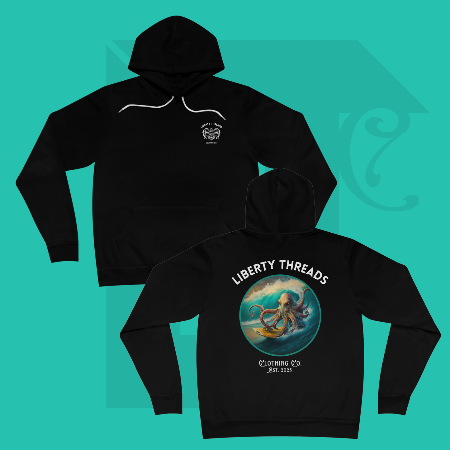 "Octo-Surf" Standard Edition Pullover Hoodie Unisex