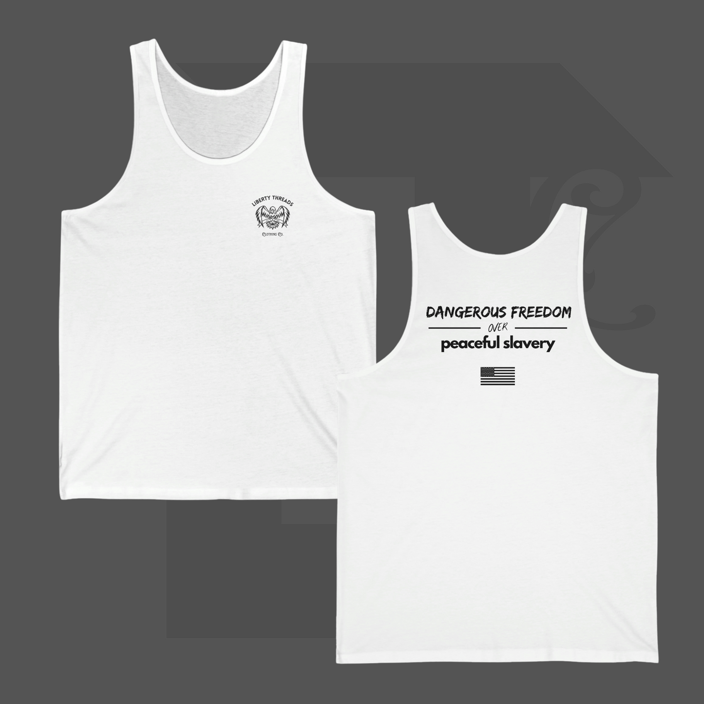 "Freedom OVR Slavery" Standard Edition Unisex Jersey Tank