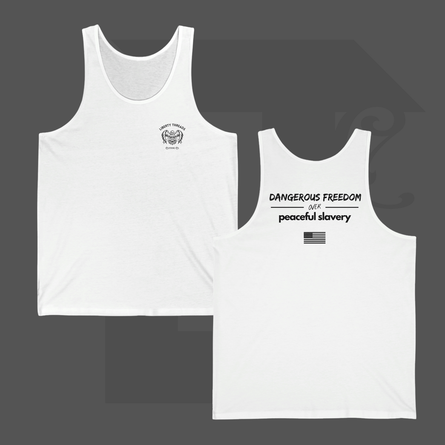 "Freedom OVR Slavery" Standard Edition Unisex Jersey Tank