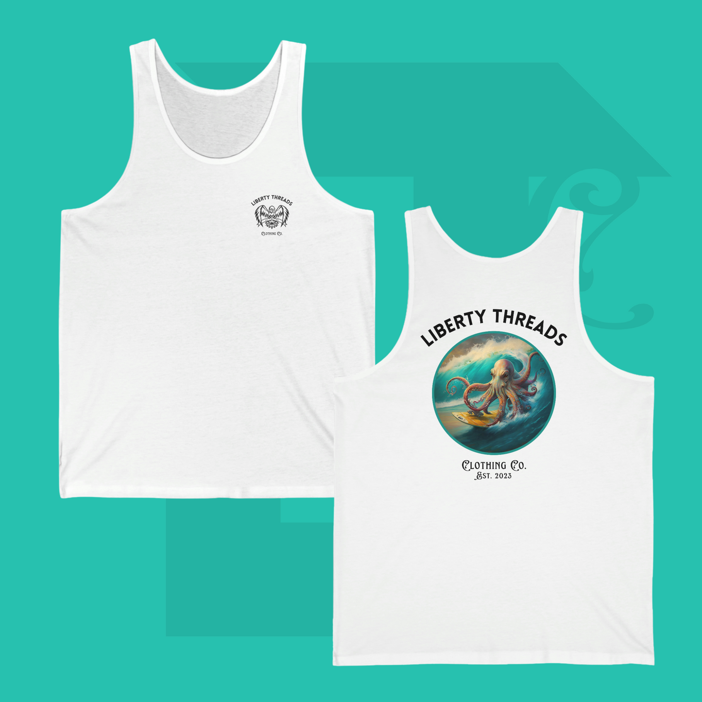 "Octo-Surf" Standard Edition Unisex Jersey Tank