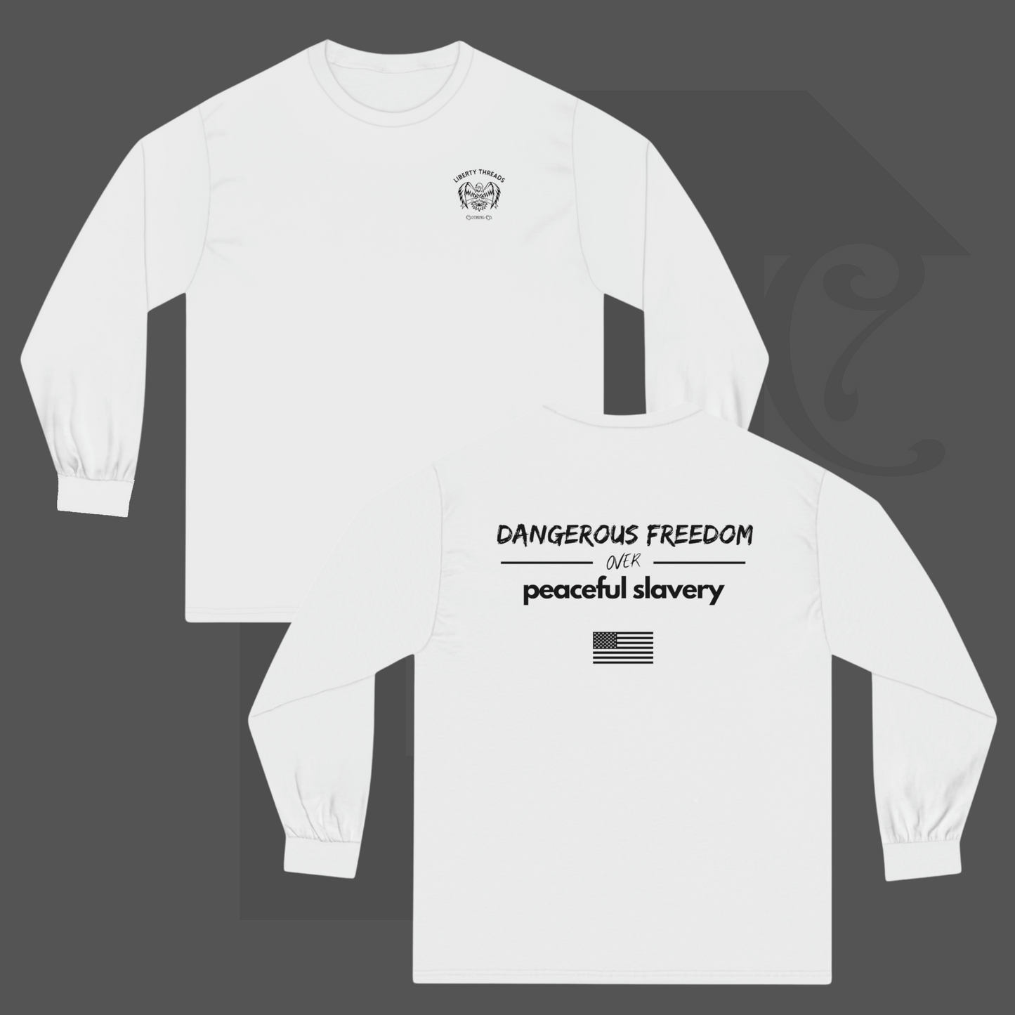 "Freedom OVR Slavery" Standard Edition Long Sleeve T-Shirt Unisex