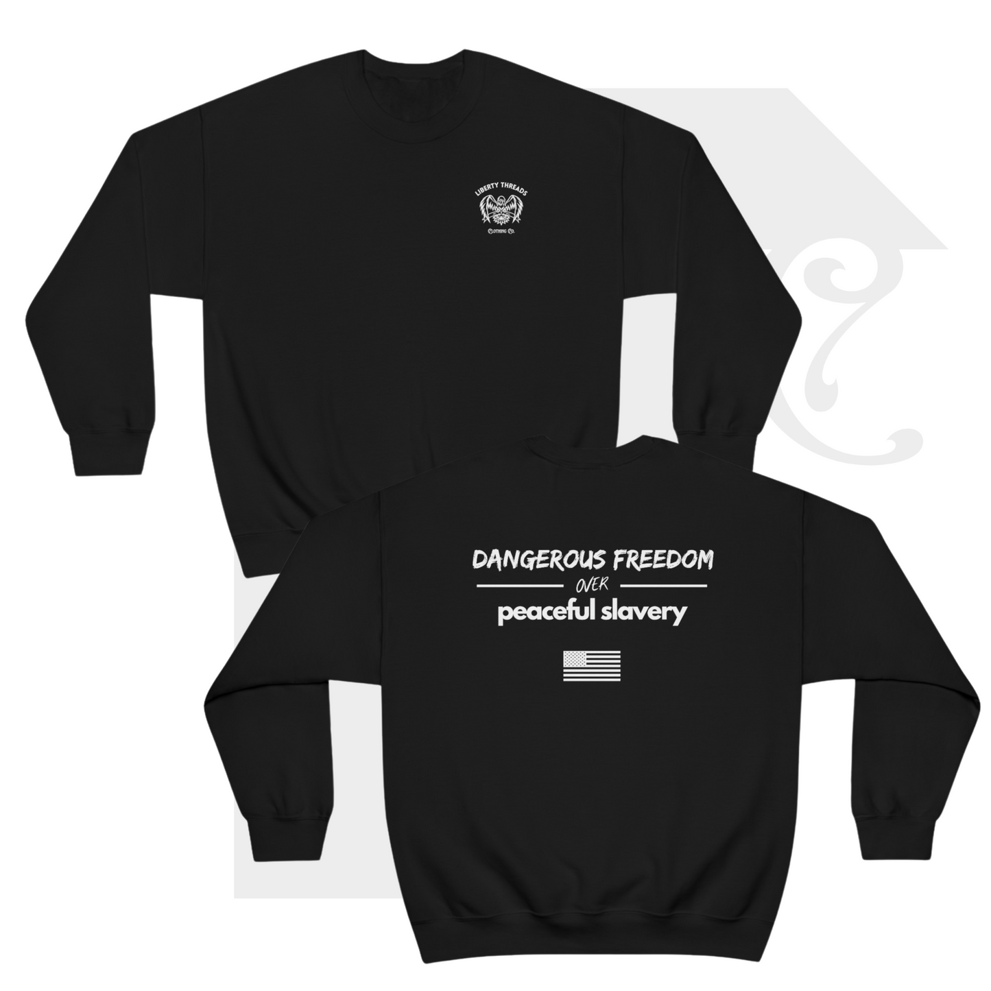 "Freedom OVR Slavery" Standard Edition Crewneck Sweatshirt Unisex