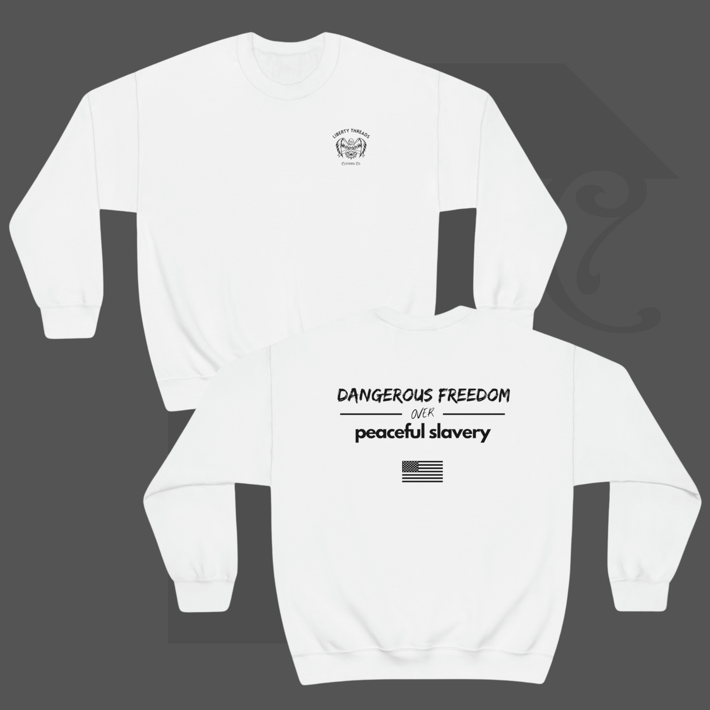 "Freedom OVR Slavery" Standard Edition Crewneck Sweatshirt Unisex